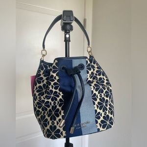 kate spade new york
Spade Flower Jacquard Stripe Bucket Bag